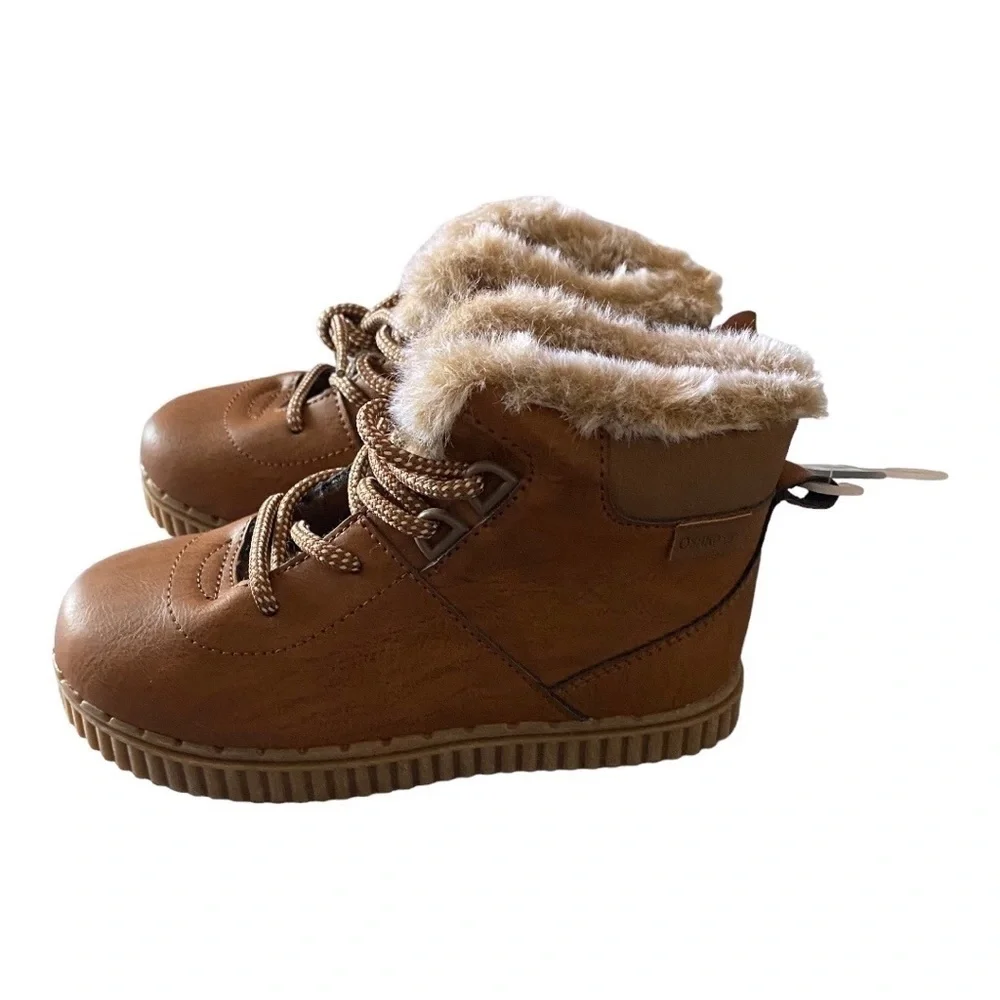 NWT-OSHKOSH-FUR LINED BOOTS-SIZE 12